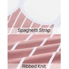 image:imageZESICA Womens Summer Sleeveless Striped Vacation Midi DressDusty Pink