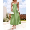 image:imageZESICA Womens Summer Sleeveless Striped Vacation Midi DressLight Green