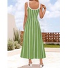 image:imageZESICA Womens Summer Sleeveless Striped Vacation Midi DressLight Green