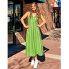 image:imageZESICA Womens Summer Sleeveless Striped Vacation Midi DressLight Green