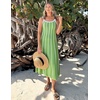 image:imageZESICA Womens Summer Sleeveless Striped Vacation Midi DressLight Green