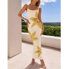 image:imageZESICA Womens Summer Spaghetti Strap Bodycon Beach Vacation Maxi DressesApricot