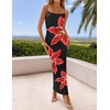 image:imageZESICA Womens Summer Spaghetti Strap Bodycon Beach Vacation Maxi DressesBlack