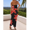 image:imageZESICA Womens Summer Spaghetti Strap Bodycon Beach Vacation Maxi DressesBlack