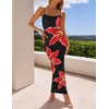 image:imageZESICA Womens Summer Spaghetti Strap Bodycon Beach Vacation Maxi DressesBlack