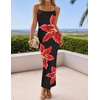 image:imageZESICA Womens Summer Spaghetti Strap Bodycon Beach Vacation Maxi DressesBlack