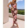 image:imageZESICA Womens Summer Spaghetti Strap Bodycon Beach Vacation Maxi DressesBrown