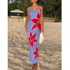 image:imageZESICA Womens Summer Spaghetti Strap Bodycon Beach Vacation Maxi DressesDusty Blue