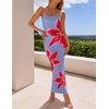 image:imageZESICA Womens Summer Spaghetti Strap Bodycon Beach Vacation Maxi DressesDusty Blue