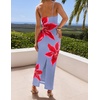 image:imageZESICA Womens Summer Spaghetti Strap Bodycon Beach Vacation Maxi DressesDusty Blue