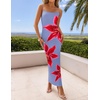 image:imageZESICA Womens Summer Spaghetti Strap Bodycon Beach Vacation Maxi DressesDusty Blue