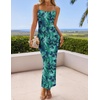 image:imageZESICA Womens Summer Spaghetti Strap Bodycon Beach Vacation Maxi DressesGreen