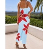 image:imageZESICA Womens Summer Spaghetti Strap Bodycon Beach Vacation Maxi DressesLight Blue