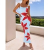 image:imageZESICA Womens Summer Spaghetti Strap Bodycon Beach Vacation Maxi DressesLight Blue