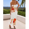 image:imageZESICA Womens Summer Spaghetti Strap Bodycon Beach Vacation Maxi DressesOrange