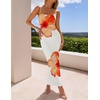 image:imageZESICA Womens Summer Spaghetti Strap Bodycon Beach Vacation Maxi DressesOrange