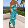 image:imageZESICA Womens Summer Spaghetti Strap Bodycon Beach Vacation Maxi DressesPine Green