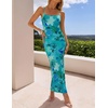 image:imageZESICA Womens Summer Spaghetti Strap Bodycon Beach Vacation Maxi DressesPine Green