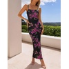image:imageZESICA Womens Summer Spaghetti Strap Bodycon Beach Vacation Maxi DressesPink Black
