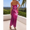 image:imageZESICA Womens Summer Spaghetti Strap Bodycon Beach Vacation Maxi DressesPurple Red