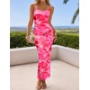 image:imageZESICA Womens Summer Spaghetti Strap Bodycon Beach Vacation Maxi DressesRose