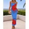 image:imageZESICA Womens Summer Spaghetti Strap Bodycon Beach Vacation Maxi DressesRoyalblue