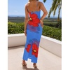 image:imageZESICA Womens Summer Spaghetti Strap Bodycon Beach Vacation Maxi DressesRoyalblue