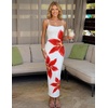 image:imageZESICA Womens Summer Spaghetti Strap Bodycon Beach Vacation Maxi DressesWhite