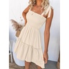 image:imageZESICA Womens Summer Spaghetti Strap Sleeveless Mini DressApricot