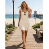 image:imageZESICA Womens Summer Spaghetti Strap Sleeveless Mini DressApricot