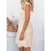 image:imageZESICA Womens Summer Spaghetti Strap Sleeveless Mini DressApricot