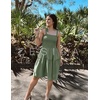 image:imageZESICA Womens Summer Spaghetti Strap Sleeveless Mini DressArmygreen