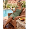 image:imageZESICA Womens Summer Spaghetti Strap Sleeveless Mini DressArmygreen