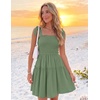 image:imageZESICA Womens Summer Spaghetti Strap Sleeveless Mini DressArmygreen