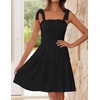 image:imageZESICA Womens Summer Spaghetti Strap Sleeveless Mini DressBlack