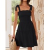 image:imageZESICA Womens Summer Spaghetti Strap Sleeveless Mini DressBlack