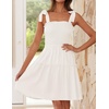 image:imageZESICA Womens Summer Spaghetti Strap Sleeveless Mini DressIvory