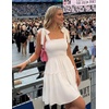 image:imageZESICA Womens Summer Spaghetti Strap Sleeveless Mini DressIvory