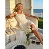 image:imageZESICA Womens Summer Spaghetti Strap Sleeveless Mini DressIvory