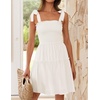 image:imageZESICA Womens Summer Spaghetti Strap Sleeveless Mini DressIvory