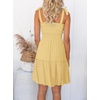 image:imageZESICA Womens Summer Spaghetti Strap Sleeveless Mini DressLight Yellow