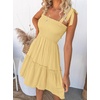 image:imageZESICA Womens Summer Spaghetti Strap Sleeveless Mini DressLight Yellow