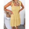 image:imageZESICA Womens Summer Spaghetti Strap Sleeveless Mini DressLight Yellow