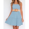 image:imageZESICA Womens Summer Spaghetti Strap Sleeveless Mini DressLightblue