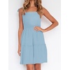 image:imageZESICA Womens Summer Spaghetti Strap Sleeveless Mini DressLightblue