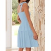 image:imageZESICA Womens Summer Spaghetti Strap Sleeveless Mini DressLightblue