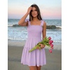 image:imageZESICA Womens Summer Spaghetti Strap Sleeveless Mini DressLightpurple