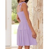 image:imageZESICA Womens Summer Spaghetti Strap Sleeveless Mini DressLightpurple