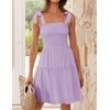 image:imageZESICA Womens Summer Spaghetti Strap Sleeveless Mini DressLightpurple