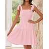 image:imageZESICA Womens Summer Spaghetti Strap Sleeveless Mini DressPink